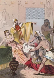 Haman wird zum Hängen verurteilt